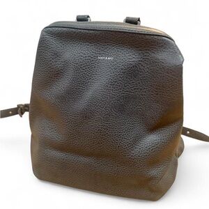 Matt & Nat Textured Charcoal Backpack